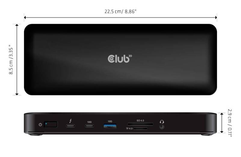 Club3D Thunderbolt™ 4 Dockingstation CSV-1583