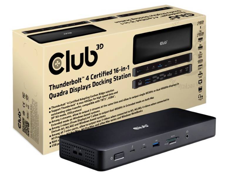 Club3D Thunderbolt™ 4 Dockingstation CSV-1583