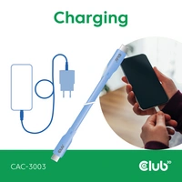 Club3D USB-C® Kabel USB-C® Stecker 2.00m Blau CAC-3003 Club3D USB-C® Kabel USB-C® Stecker 2.00m Blau CAC-3003