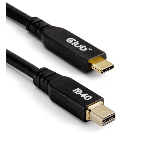 Club3D USB-C®-Displaykabel 2.00m Schwarz CAC-1561 Club3D USB-C®-Displaykabel 2.00m Schwarz CAC-1561
