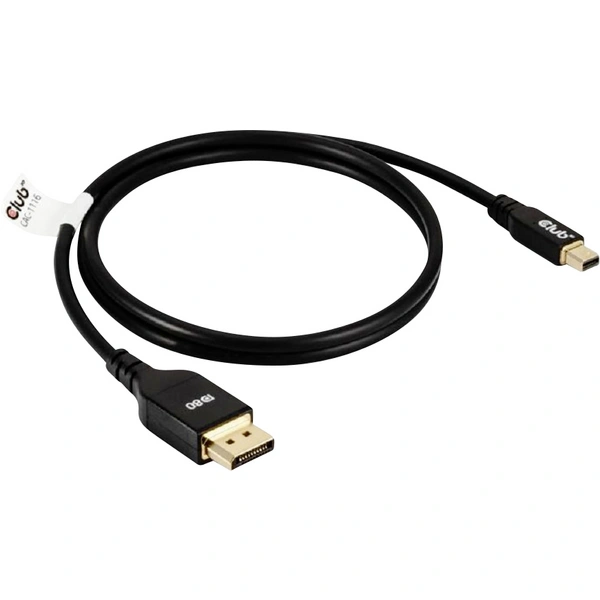 Club3D Mini-DisplayPort Anschlusskabel DisplayPort Stecker, Mini DisplayPort Stecker 1m Schwarz CAC-1116 DisplayPort-Kabel Club3D Mini-DisplayPort Anschlusskabel DisplayPort Stecker, Mini DisplayPort Stecker 1m Schwarz CAC-1116 DisplayPort-Kabel