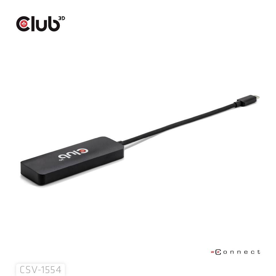 Club3D USB-C® Adapter [1x USB-C® Stecker - 3x HDMI-Buchse] CSV-1554 0.17m