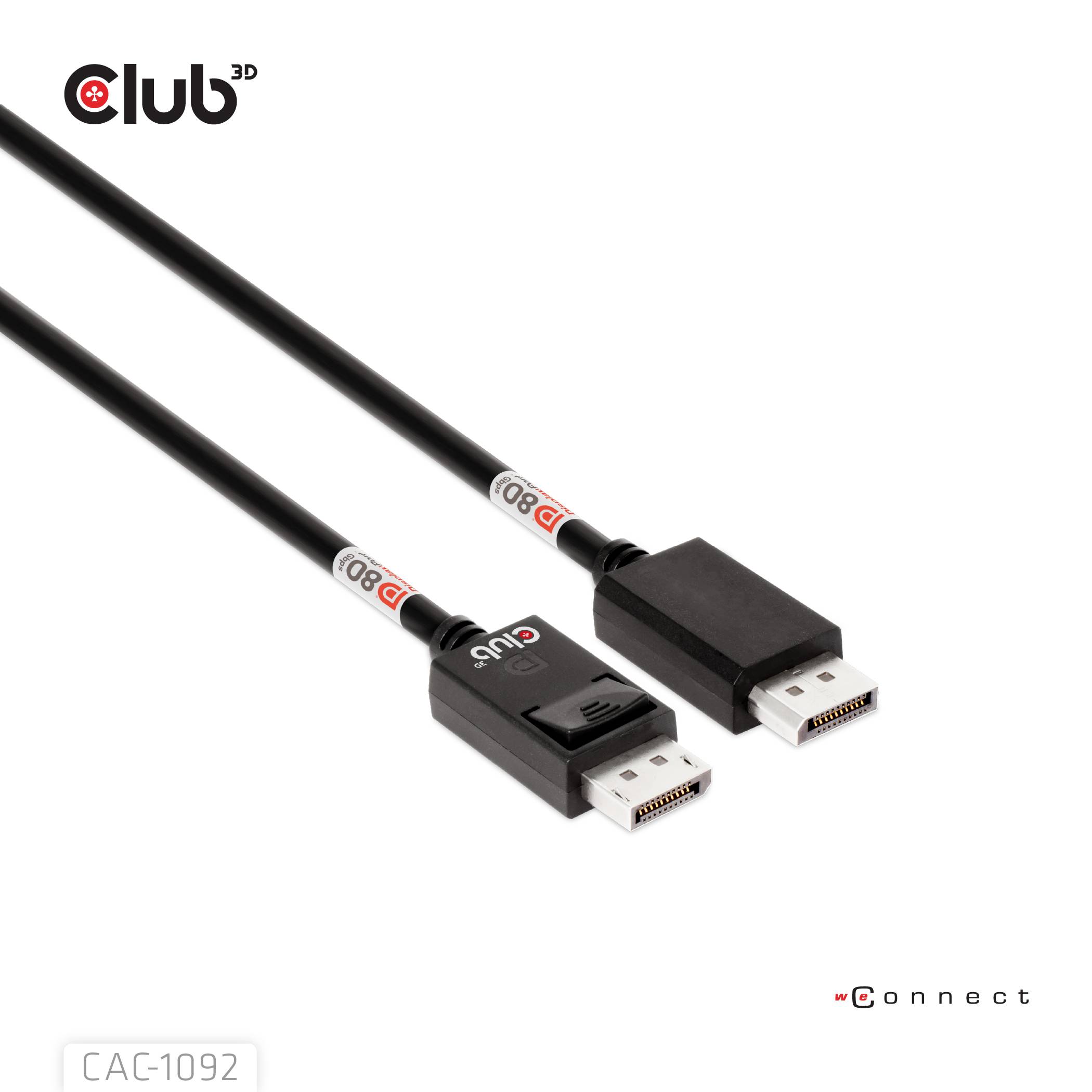 Club3D DisplayPort Anschlusskabel 1.6m Schwarz CAC-1092 DisplayPort-Kabel
