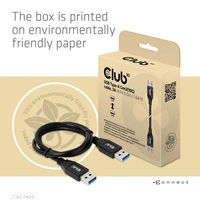 Club3D USB-Kabel 0.50m Schwarz CAC-1409 Club3D USB-Kabel 0.50m Schwarz CAC-1409