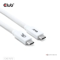 Club3D USB-C® Kabel USB4® USB-C® Stecker 1.20m Weiß CAC-1572 Club3D USB-C® Kabel USB4® USB-C® Stecker 1.20m Weiß CAC-1572