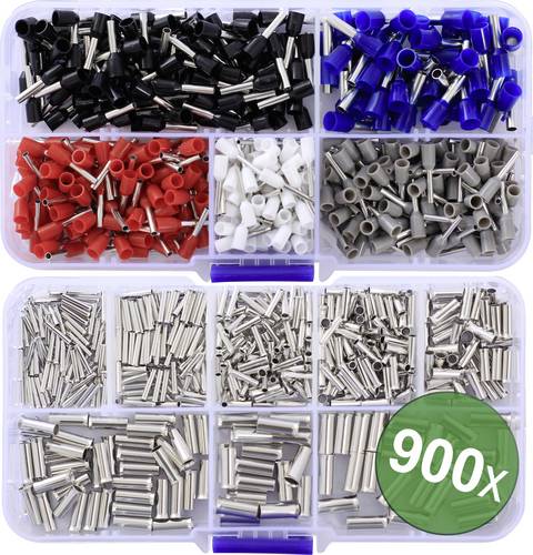 Quadrios 24C532 Aderendhülsen-Sortiment 0.5 mm², 0.75 mm², 1 mm², 1.5 mm², 2.5 mm², 4.0 mm², 6