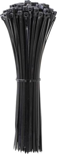 Quadrios 24CA362 24CA362 Kabelbinder 400 mm 3.6 mm Schwarz UV-stabilisiert 100 St.