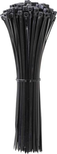 Quadrios 24CA376 24CA376 Kabelbinder 450 mm 7.6 mm Schwarz UV-stabilisiert 100 St.