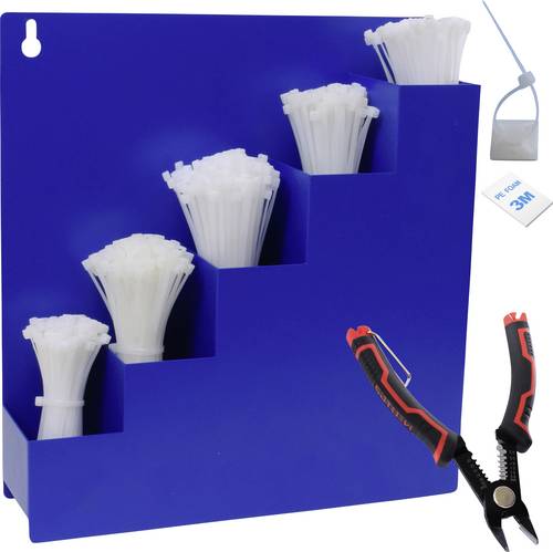 Quadrios 24CA457 24CA457 Kabelbinder-Sortiment 100 mm, 150 mm, 200 mm, 250 mm, 300 mm 3.6 mm Weiß 1