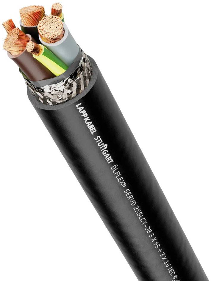 Industriekabel von Lapp KABEL, Stuttgart. Mehrere farbige Adern sichtbar. Geeignet für robuste Anwendungen, Öl-resistent.