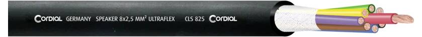 Cordial 10809 Lautsprecherkabel 8 x 2.5mm² Schwarz 100m