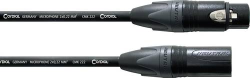 Cordial CPM 3 FM XLR Verbindungskabel [1x XLR-Buchse 3 polig - 1x XLR-Stecker 3 polig] 3 m Schwarz