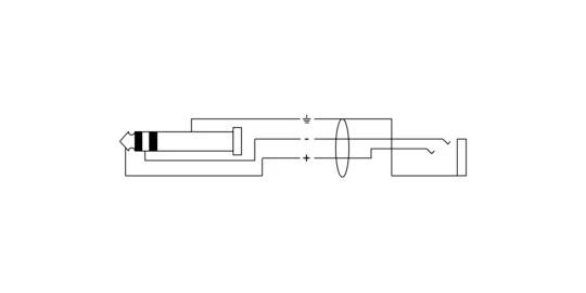 Diagramm eines Lasers: zeigt einen optischen Resonator mit Spiegeln und Linse zur Strahlenausformung. Pfeile zeigen die Strahlrichtung.