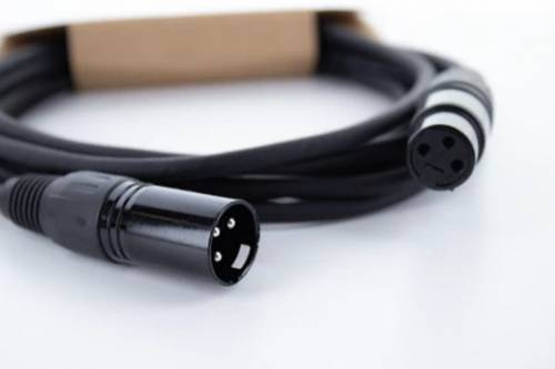 Cordial ED 3 FM XLR Verbindungskabel [1x XLR-Buchse 3 polig - 1x XLR-Stecker 3 polig] 3 m Schwarz