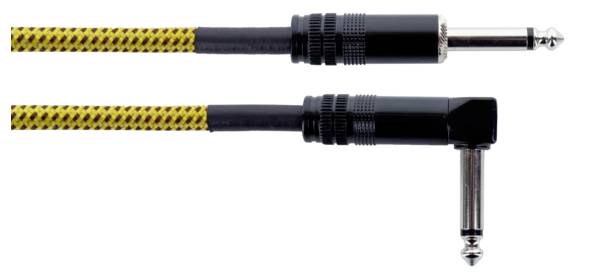 Cordial 14775 Klinke Instrumenten Anschlusskabel [1x Klinkenstecker 6.3mm (mono) - 1x Klinkenstecker 6.3mm (mono)] 1.50m Schwarz