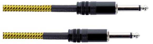 Cordial 14764 Klinke Instrumenten Anschlusskabel [1x Klinkenstecker 6.3mm (mono) - 1x Klinkenstecker 6.3mm (mono)] 3m Schwarz