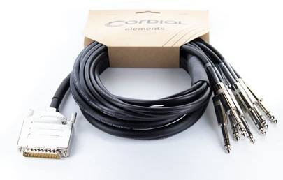 Cordial EFD 1,5 DVT XLR Verbindungskabel [1x D-SUB-Stecker 25pol. - 8x Klinkenstecker 6.3mm (stereo)] 1.50m Schwarz