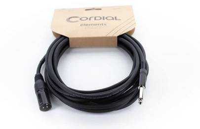 Cordial EM 10 MP XLR Verbindungskabel [1x XLR-Stecker 3 polig - 1x Klinkenstecker 6.3mm (mono)] Schwarz