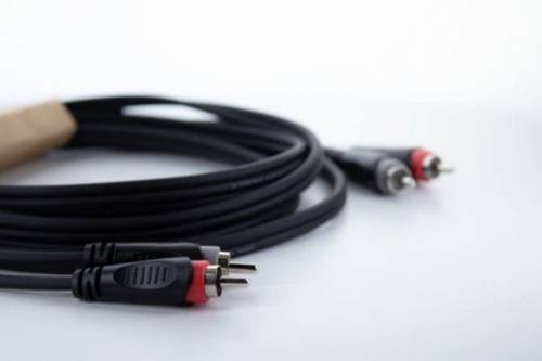 Cordial 14834 Cinch Audio Anschlusskabel [2x Cinch-Stecker - 2x Cinch-Stecker] 0.50 m Schwarz PVC-M