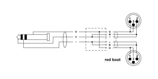 Cordial EY 1,5 WMM XLR Y-Adapter [1x Klinkenstecker 3.5mm - 2x XLR-Stecker 3 polig]