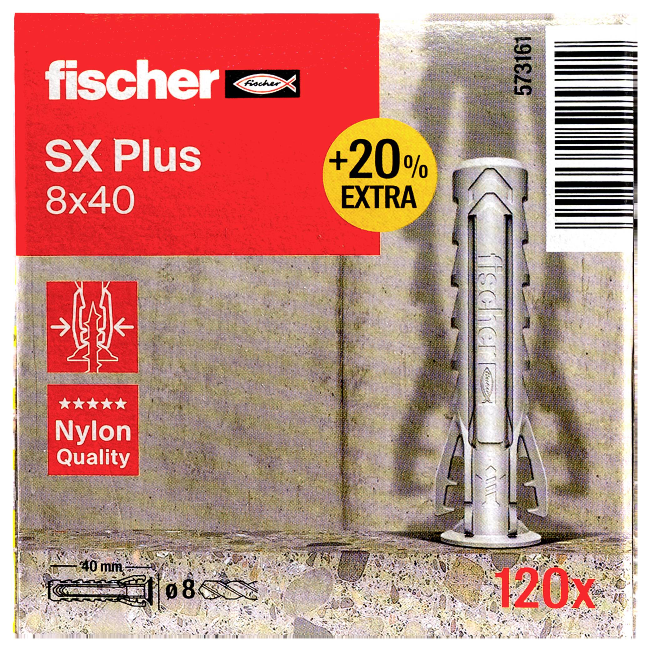 Fischer 573161 SX Plus Dübel 40mm 8mm 120St.
