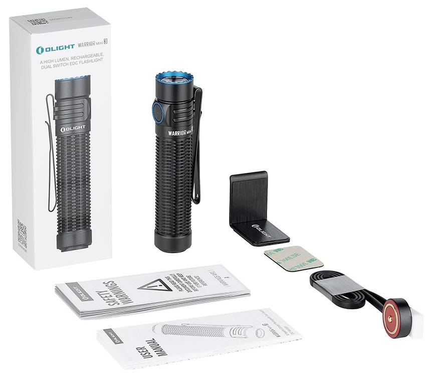 OLight Warrior Mini 3 LED Taschenlampe akkubetrieben 1750lm 165h 122g