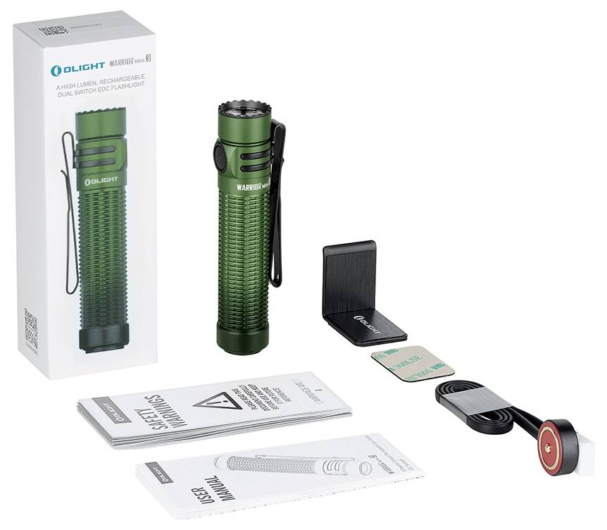 OLight Warrior Mini 3 LED Taschenlampe akkubetrieben 1750lm 165h 122g