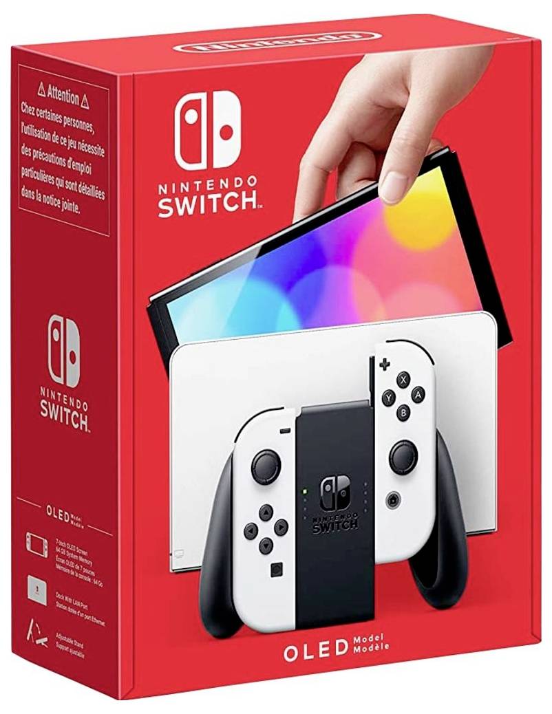 Nintendo Switch OLED Konsole 64GB Weiß inkl. Mario Kart 8