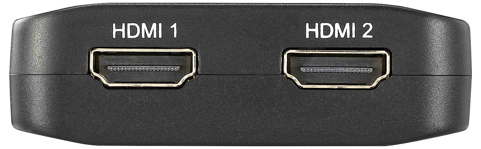 SpeaKa Professional SP-HDMIBS-100 2 Port HDMI-Switch Ultra HD-fähig, bidirektional verwendbar 7680 x 4320 Pixel