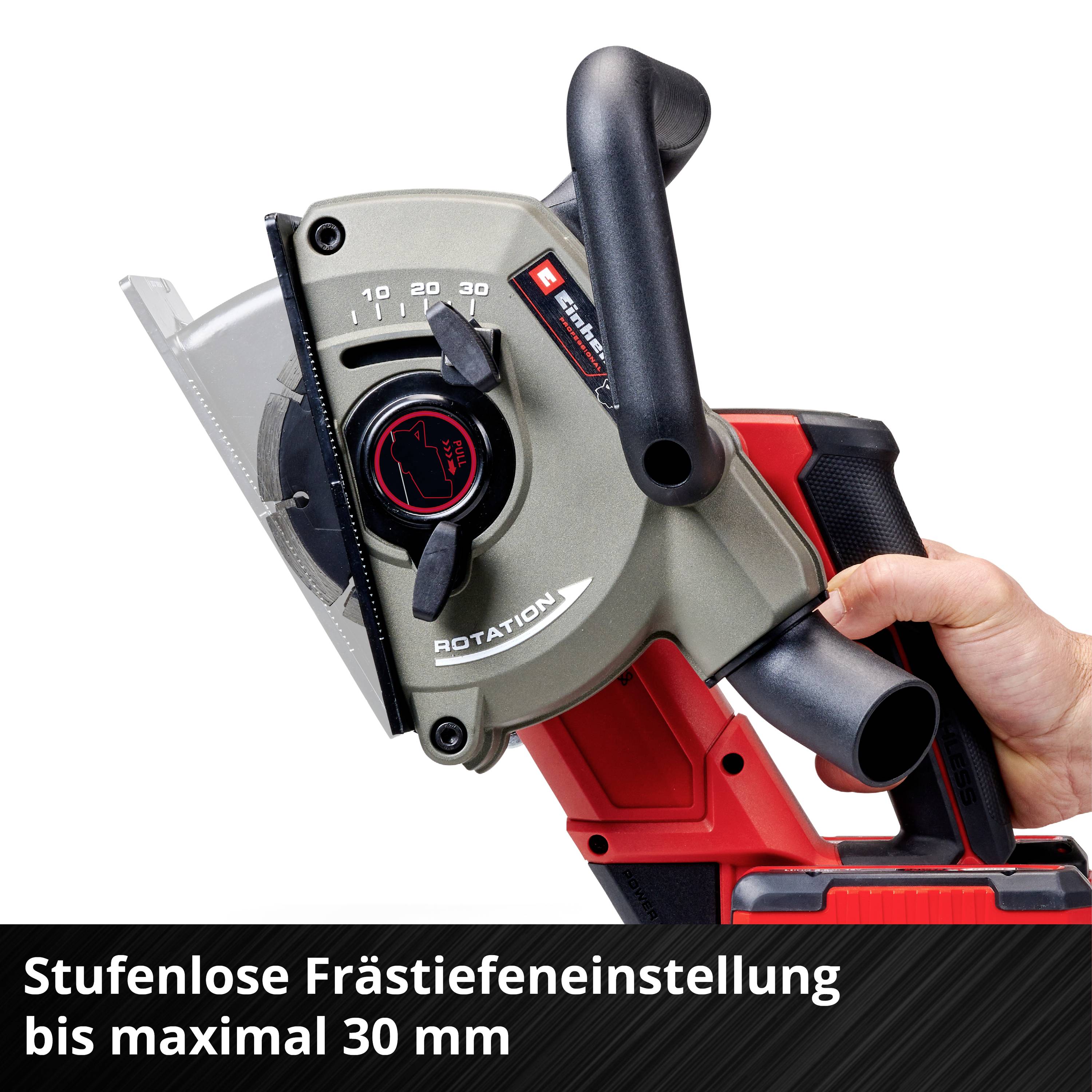 Einhell Professional Power X-Change TP-MA 36/30 Li BL - Solo 4350800 Akku-Mauernutfräse 125mm ohne Akku, ohne Ladegerät, inkl