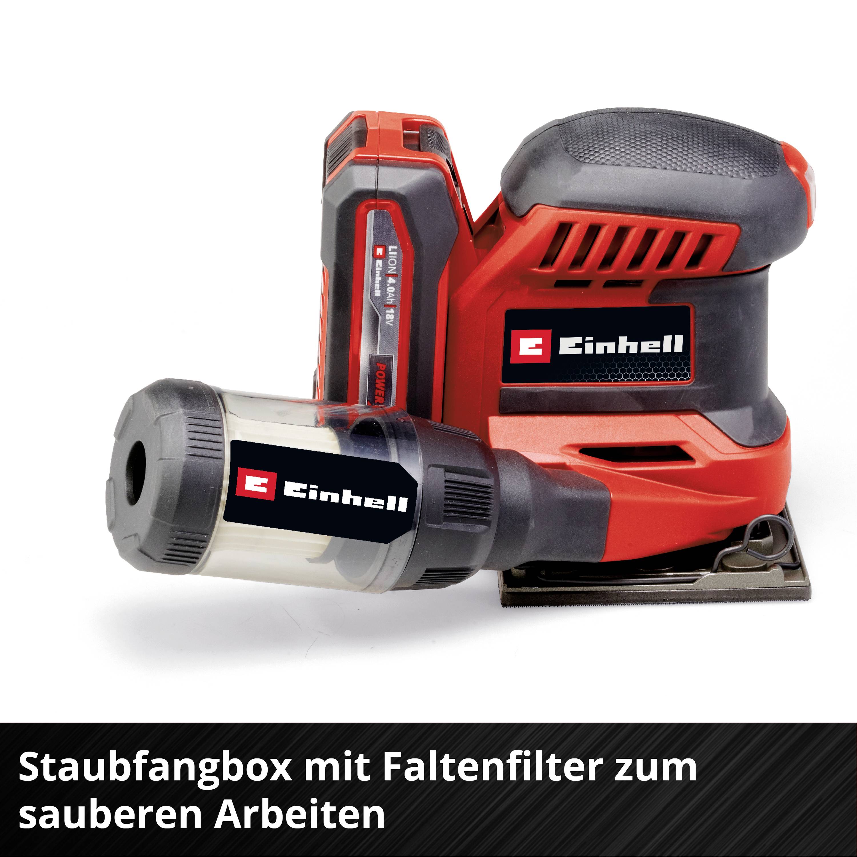 Einhell Power X-Change TE-OS 18/113 3X Li - Solo 4460730 Akku-Deltaschleifer ohne Akku, ohne Ladegerät, inkl. Tasche, mit Zubehör