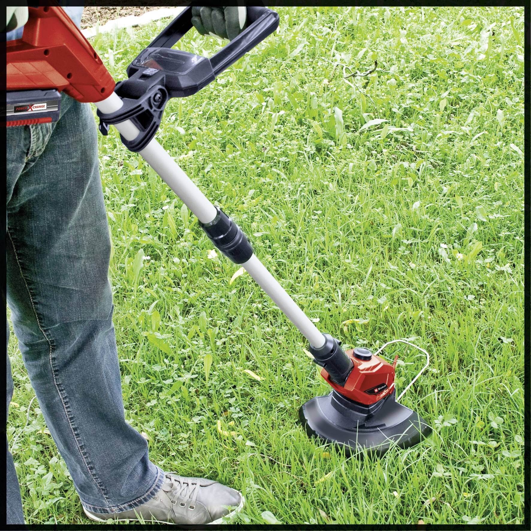 Einhell GE-CT 18 Li (1x 2,5Ah) Akku-Rasentrimmer Akku Akku-Rasentrimmer Einstellbarer Holm 18 V Schnittbreite (max.): 24 cm