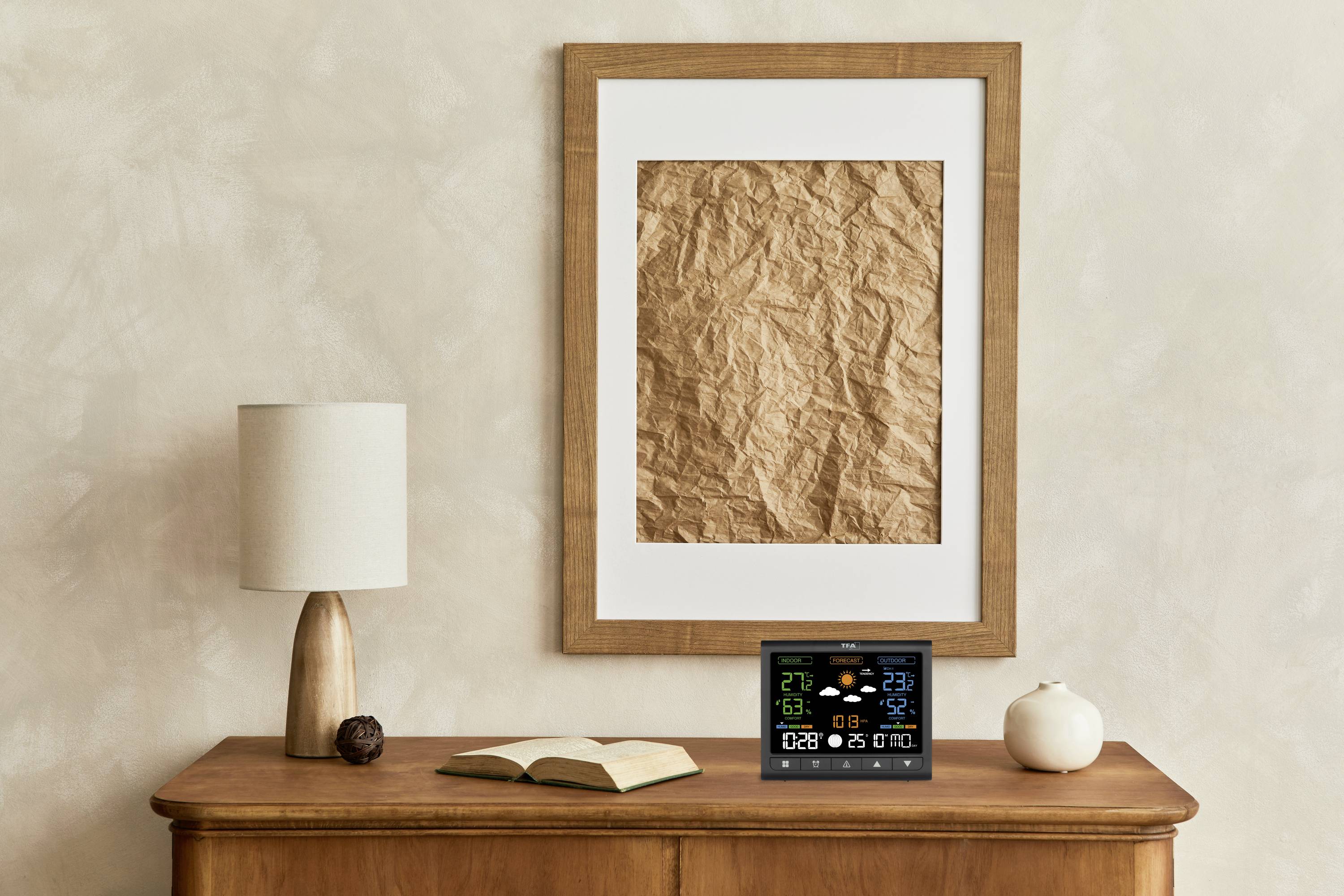 TFA Dostmann CONTRAST 35.1171.01 Funk-Wetterstation Vorhersage für 12 bis 24 Stunden Anzahl Sensoren max. 3