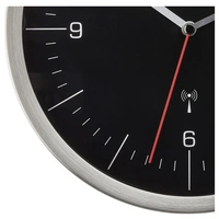 TFA Dostmann 60.3544.01 Funk Wanduhr 245mm x 41mm x 245mm Edelstahl Leisegang-Uhrwerk TFA Dostmann 60.3544.01 Funk Wanduhr 245mm x 41mm x 245mm Edelstahl Leisegang-Uhrwerk