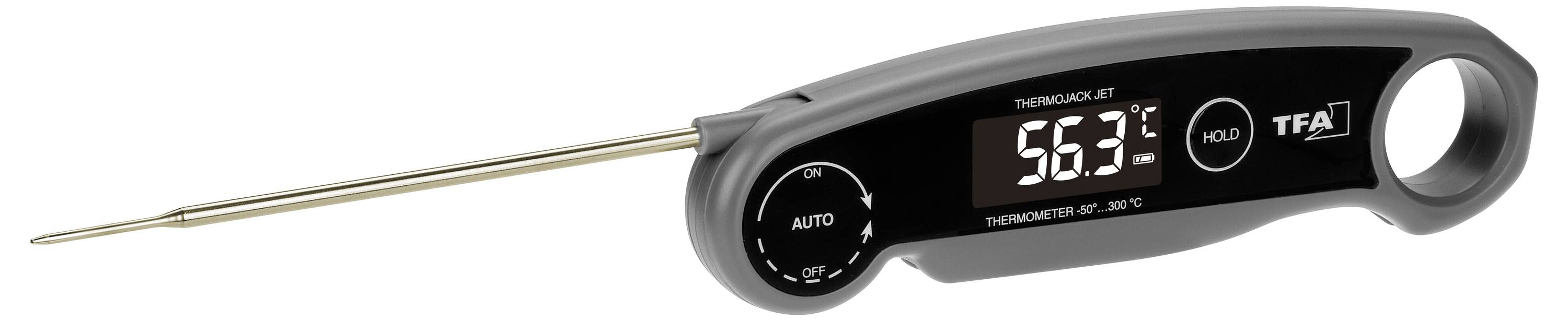 TFA Dostmann 30.1069.10 Küchen-Thermometer Automatisches Abschalten Babykost, Backen, Braten, Burger, Fett, Flüssige Stoffe