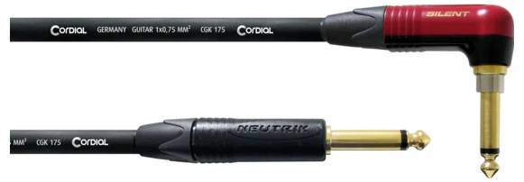 Cordial 11228 Audio Anschlusskabel [1x Klinkenstecker 6.3mm (mono) - 1x Klinkenstecker 6.3mm (mono)] 6m