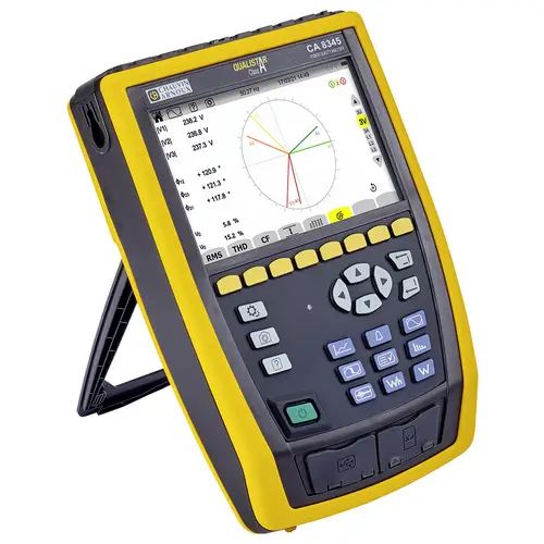 Chauvin Arnoux CA 8345 Netz-Analysegerät 3phasig Grafisches Display, inkl. Stromzangen, mit Loggerfunktion Chauvin Arnoux CA 8345 Netz-Analysegerät 3phasig Grafisches Display, inkl. Stromzangen, mit Loggerfunktion