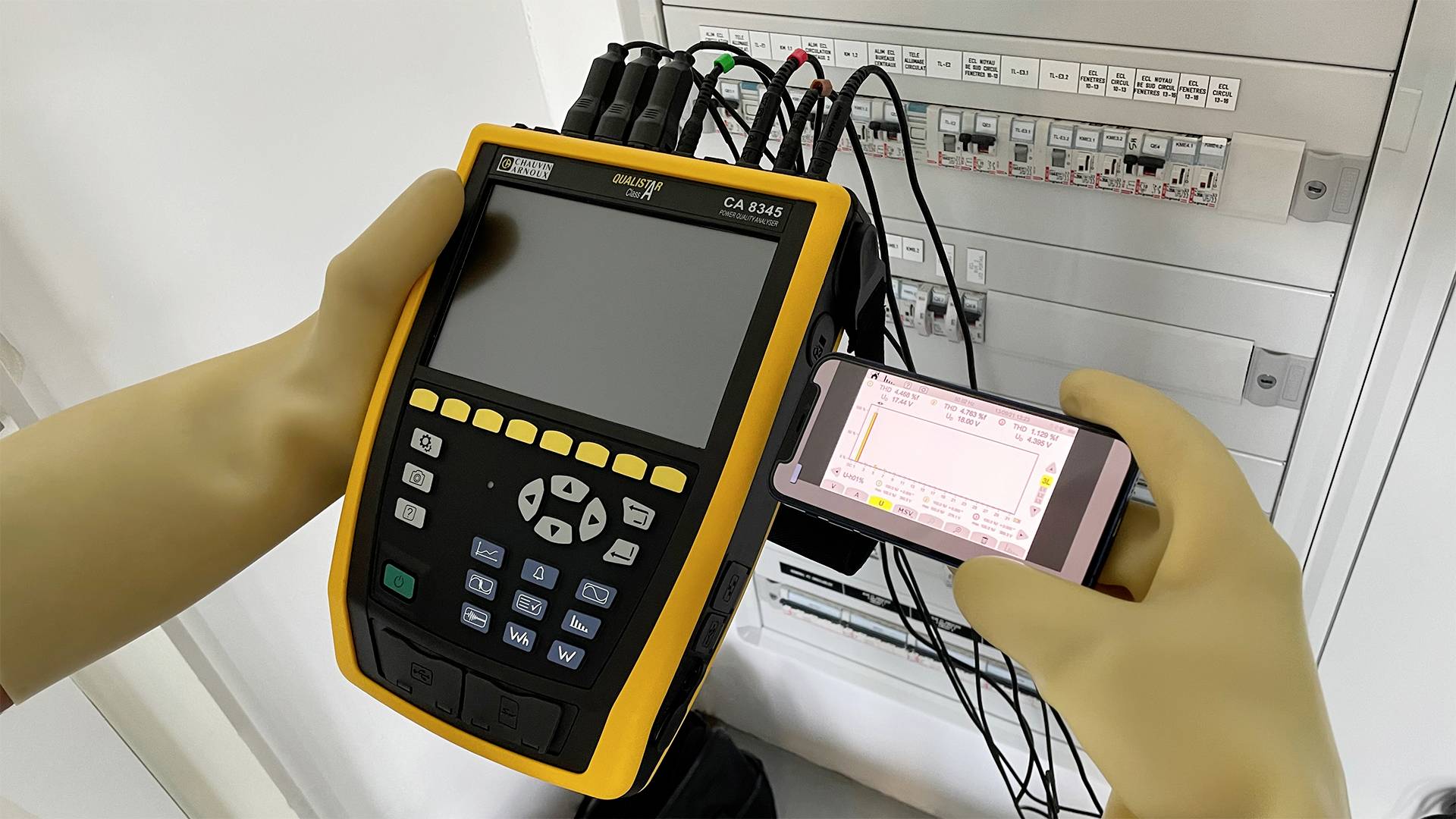 Chauvin Arnoux CA 8345 Netz-Analysegerät 3phasig Grafisches Display, mit Loggerfunktion
