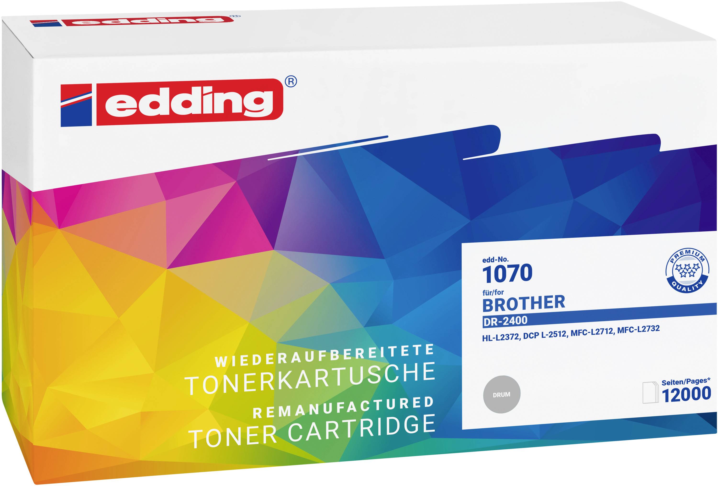 Edding Trommel ersetzt Brother DR-2400 Kompatibel Schwarz 12000 Seiten EDD-1070 18-1070
