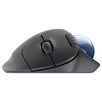 Logitech ERGO M575S Maus Graphit, Blau (metallic) 5 Tasten 2000 dpi Daumenrad, mit Trackball, Geräu Logitech ERGO M575S Maus Graphit, Blau (metallic) 5 Tasten 2000 dpi Daumenrad, mit Trackball, Geräu