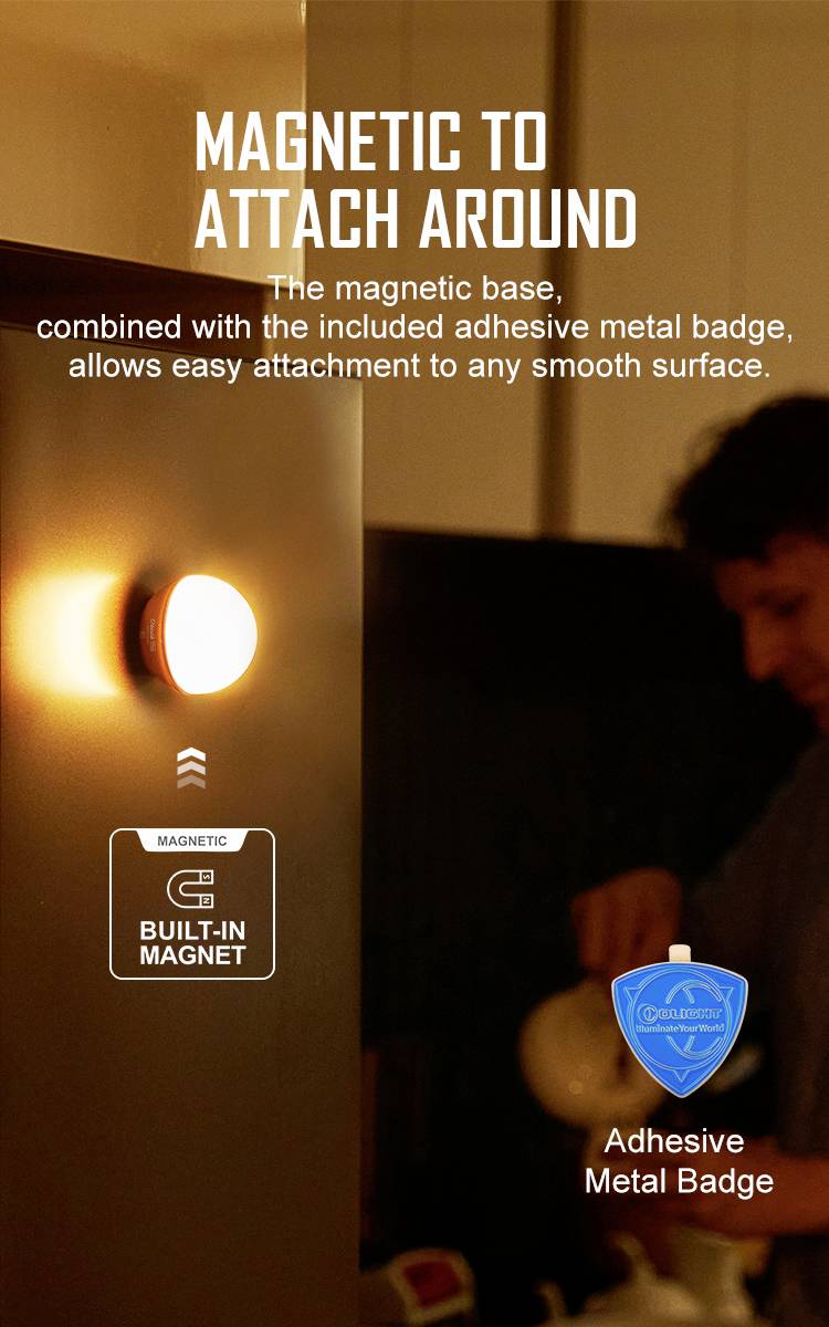 OLight Obulb Pro 12883 LED-Leuchte LED LED fest eingebaut Orange