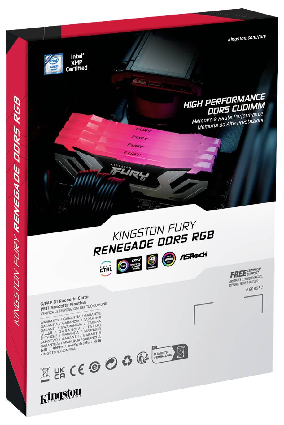 Kingston KF584CU40RSA-24 PC-Arbeitsspeicher Modul DDR5 24GB 1 x 24GB 0MHz 288pin DIMM CL40 KF584CU40RSA-24