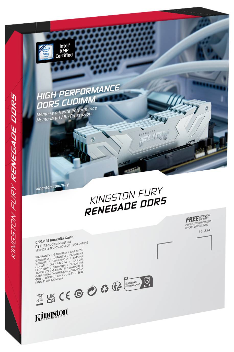 Kingston KF584CU40RWK2-48 PC-Arbeitsspeicher Modul DDR5 48GB 2 x 24GB on-die ECC 0MHz 288pin DIMM CL40 KF584CU40RWK2-48