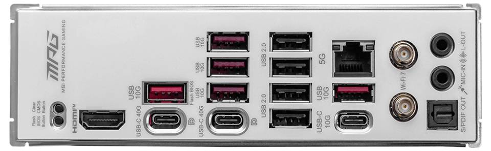 MSI MAG X870E Mainboard Formfaktor (Details) ATX Mainboard-Chipsatz AMD® X870