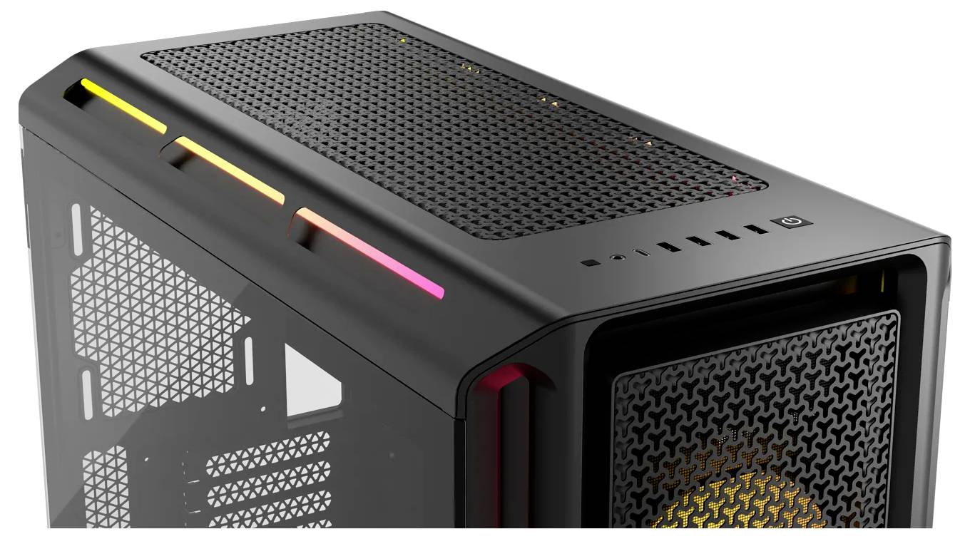 Corsair iCUE LINK 5000T LX RGB - Mid tower Gaming - E-ATX - Seitenteil mit Fenster (gehärtetes Glas)
