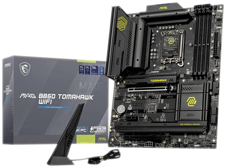 MSI MAG B860 Mainboard Formfaktor (Details) ATX Mainboard-Chipsatz Intel® B860