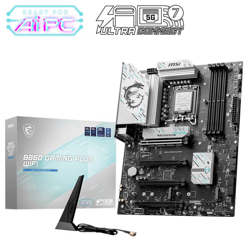 MSI B860 Mainboard Formfaktor (Details) ATX Mainboard-Chipsatz Intel® B860