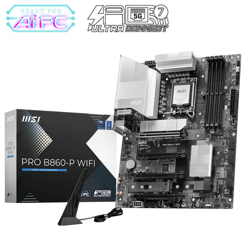 MSI B860-P Mainboard Formfaktor (Details) ATX Mainboard-Chipsatz Intel® B860