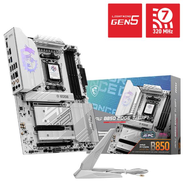 MSI B850 Mainboard Formfaktor (Details) ATX Mainboard-Chipsatz AMD® B850