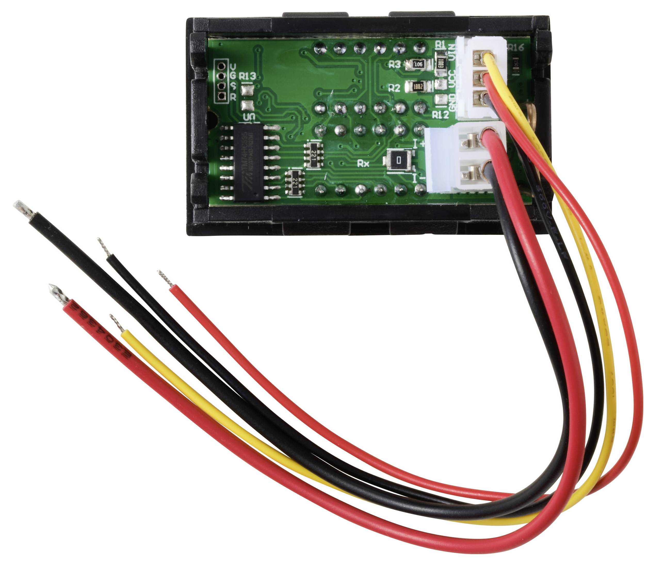 TRU COMPONENTS TC-AMVL4D-RED/BLUE Digitales Einbaumessgerät
